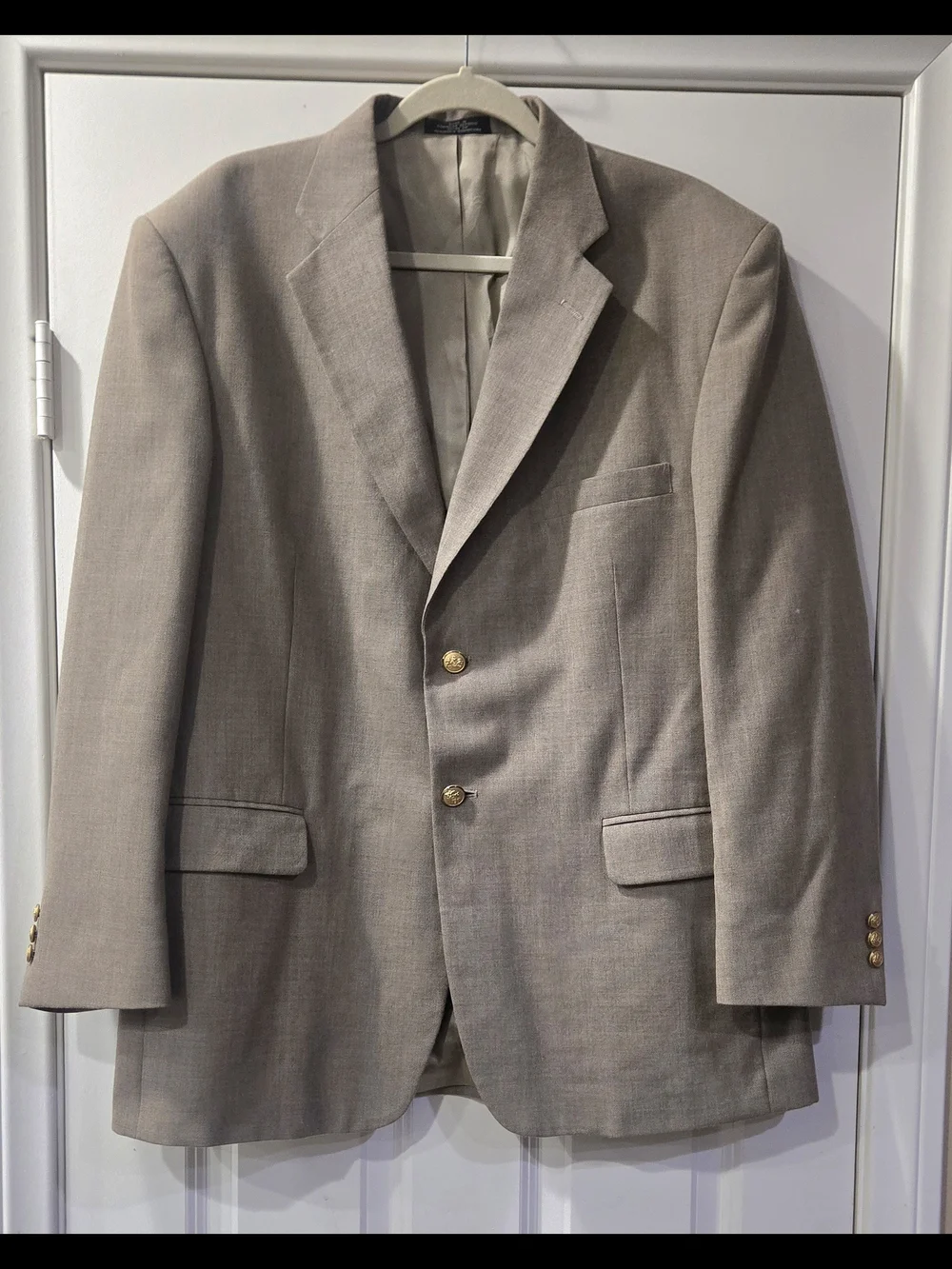 Stafford Men's Classic Taupe Lined Blazer